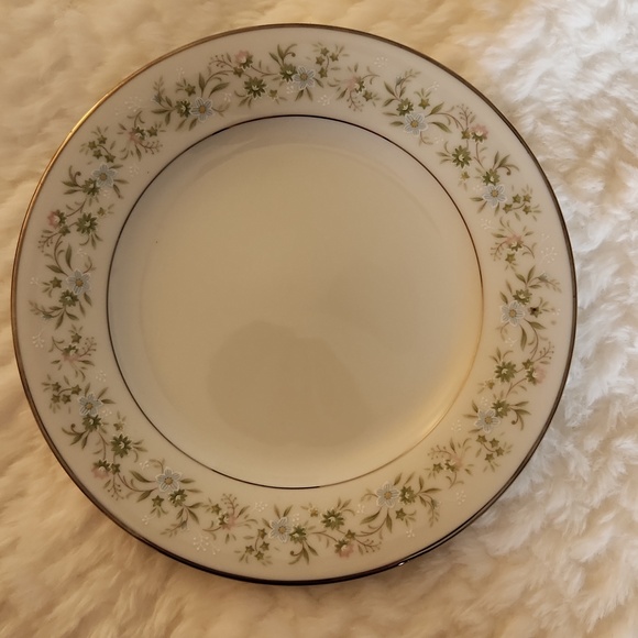 Noritaki Savannah Bread And Butter Plate Set Of 8 Platinum Rim Vintage - Picture 3 of 4